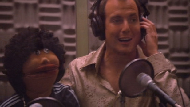 Franklin and Gob in the studio